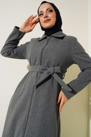 manteau cajou gris